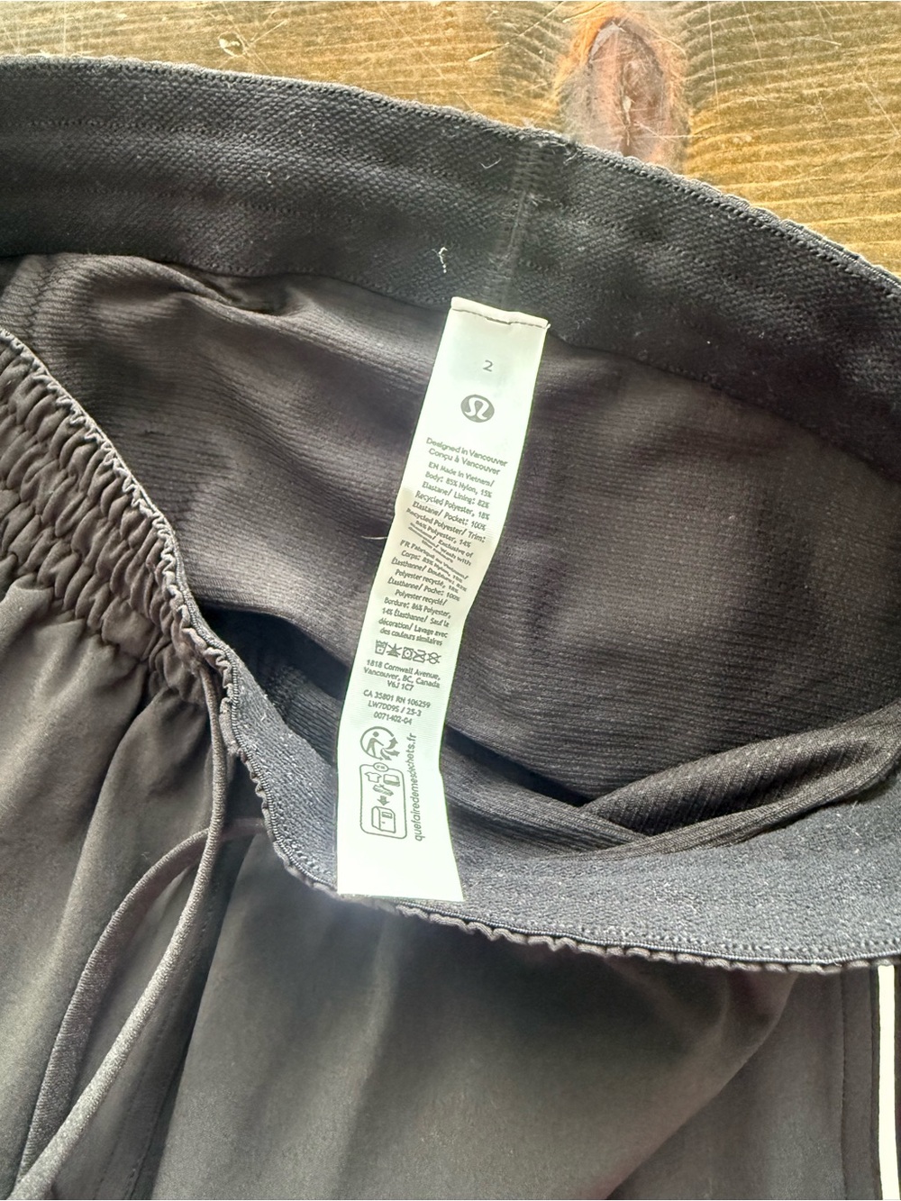 Court Rival 3inch inseam Lululemon size 2 - Picture 4 of 4